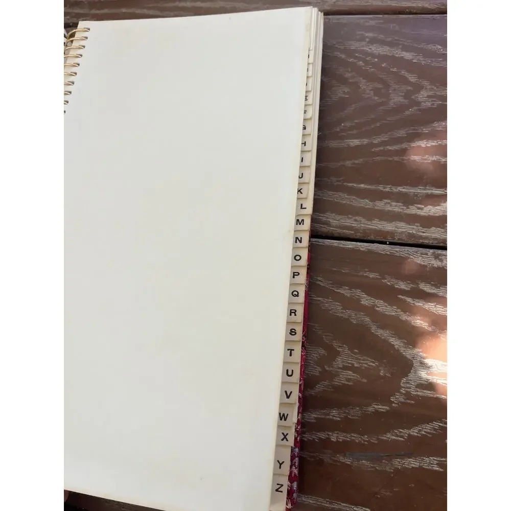 Vintage ANCO 514 Shanghai China Red Silk Brocade Covered Journal Diary